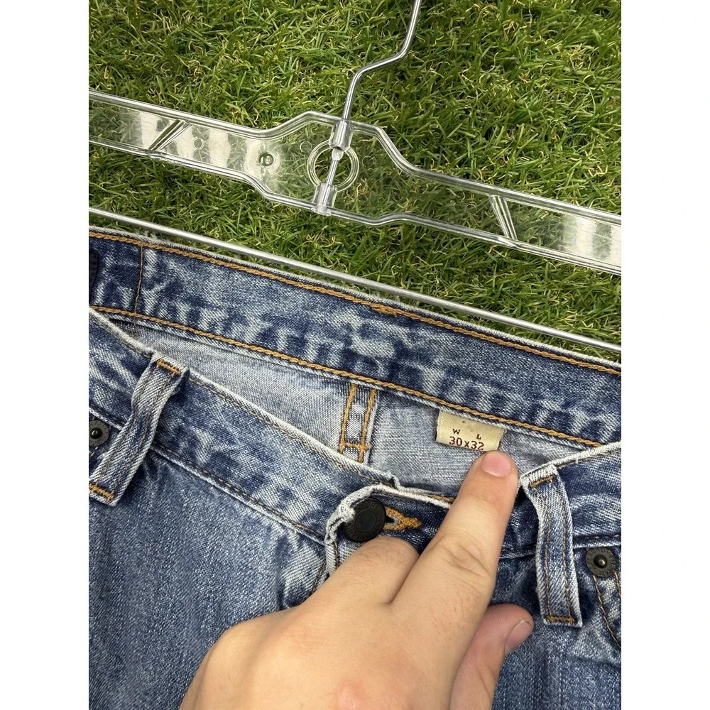 Vintage 90s Abercrombie Fitch Flare Jeans Mens 30x32 Light Wash 432-5J USA Made